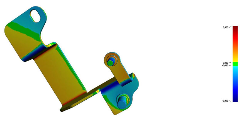 Ausgelastete Sammelschiene in Motorsteuereinheit in 3D.