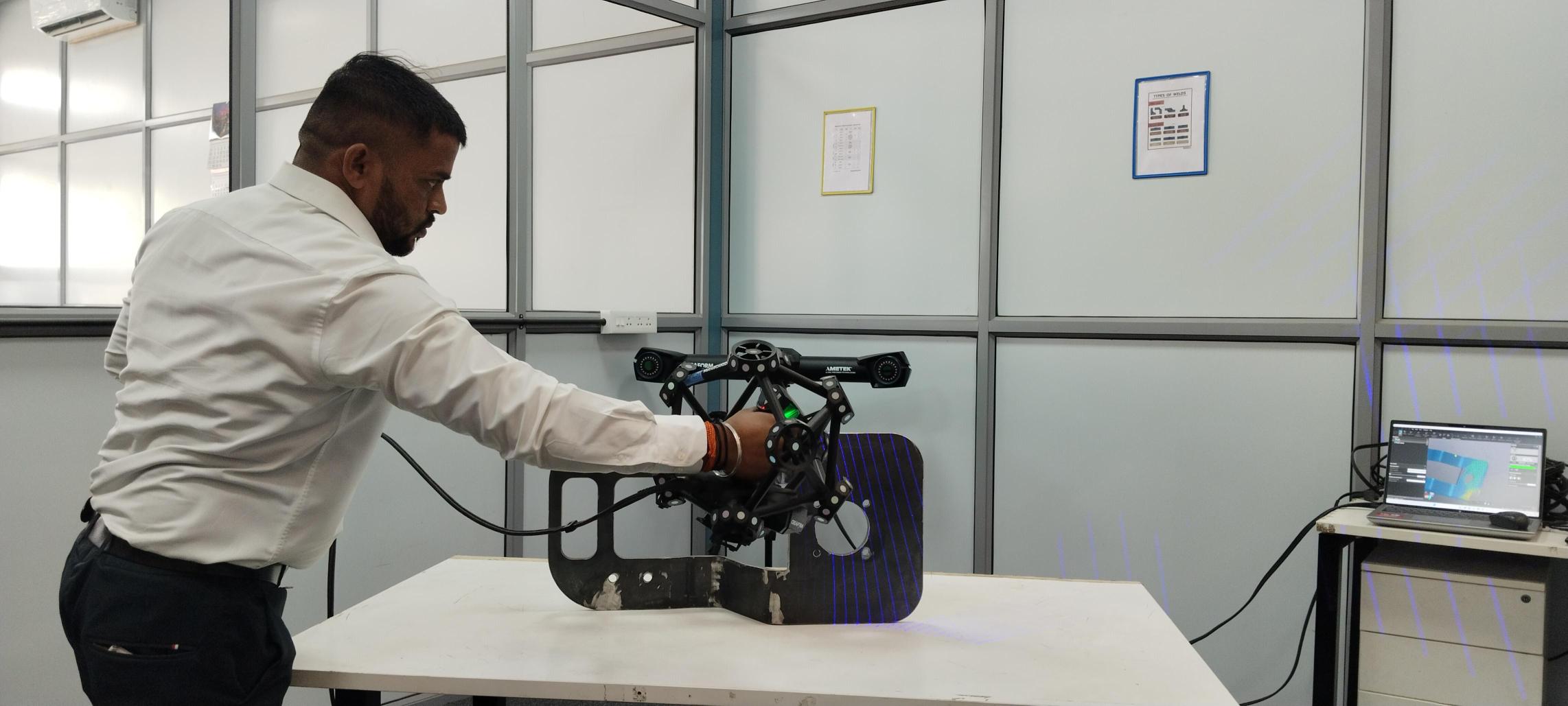 An incoming Quality Engineer scans bracketry parts in only 20 minutes. 