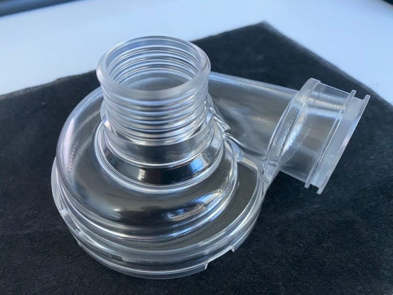 Transparentes Modell eines Wasserpumpengehäuses