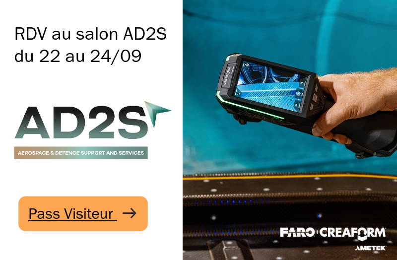 FARO CREAFORM exposera au salon AD2S Bordeaux 2026
