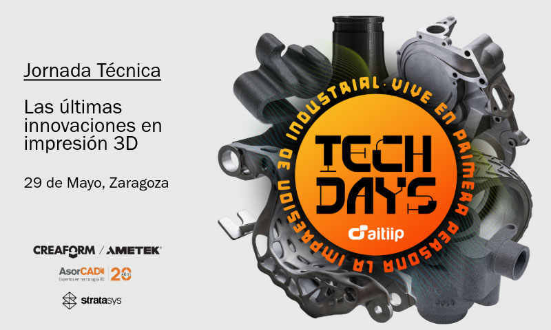 Jornada Técnica en aitiip con Creaform, AsorCAD and Stratasys