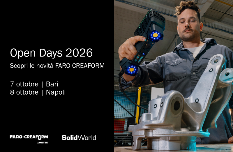 Open Days 2026 Bari & Napoli - Scopri le novità FARO CREAFORM