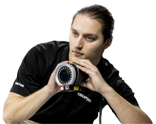 Man using MaxSHOT 3D for boat design