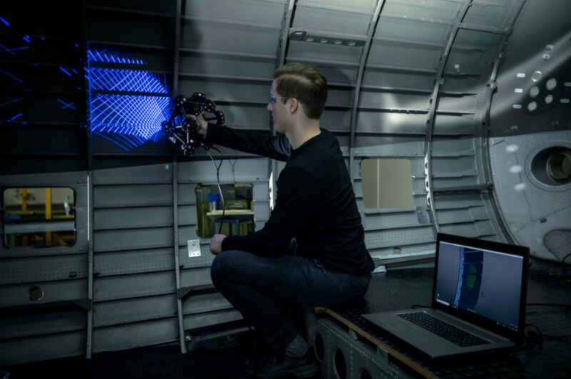 MetraSCAN 3D product design aerospace