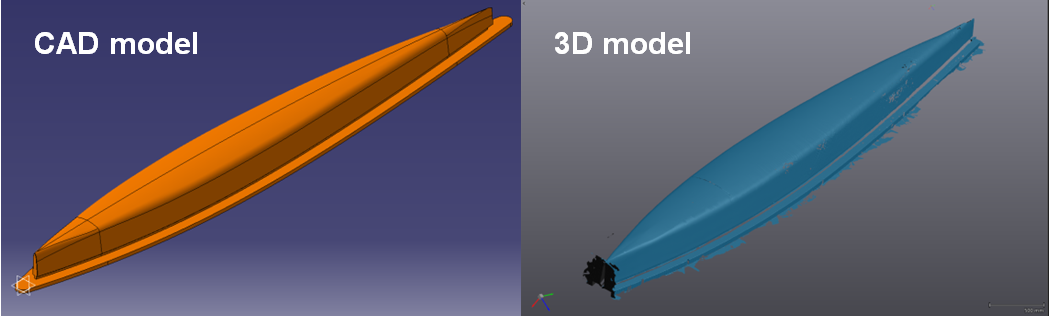 CAD vs. 3D model
