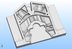 Captura de pantalla del CAD del equipo modelo