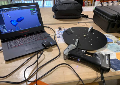 creaform academia scanner at work at the uw-m makerspace 2
