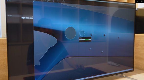 자동차의 3D 스캔 기능이 포함된 VXelement 소프트웨어 인터페이스