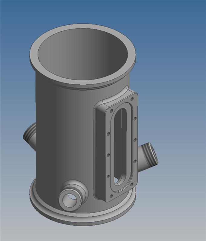 Digitale 3D Erfassung und CAD Nachkonstruktion eines Bio Reaktorgehäuses als Grundlage für die passgenaue Entwicklung von zusätzlichem Prozessequipment.