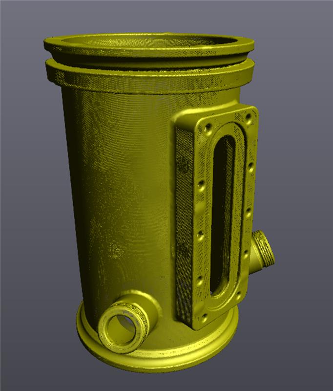 Ein weiteres Beispiel für den Einsatz des 3D-Scanners von FARO CREAFORM ist die digitale Erfassung und Nachkonstruktion eines Bio-Reaktorgehäuses für die passgenaue Konstruktion von zusätzlichem Prozessequipment.