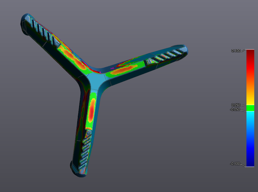 HandySCAN 3D im Einsatz bei Bühler zur Maßhaltigkeitsprüfung von spritzgegossenen Siebreiniger Prototypen.