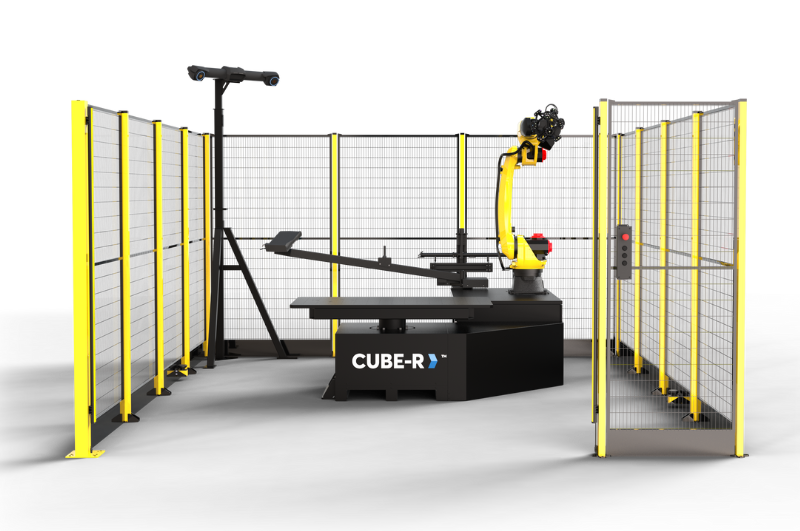 Layout di CUBE-R con mesh e barriera fotoelettrica