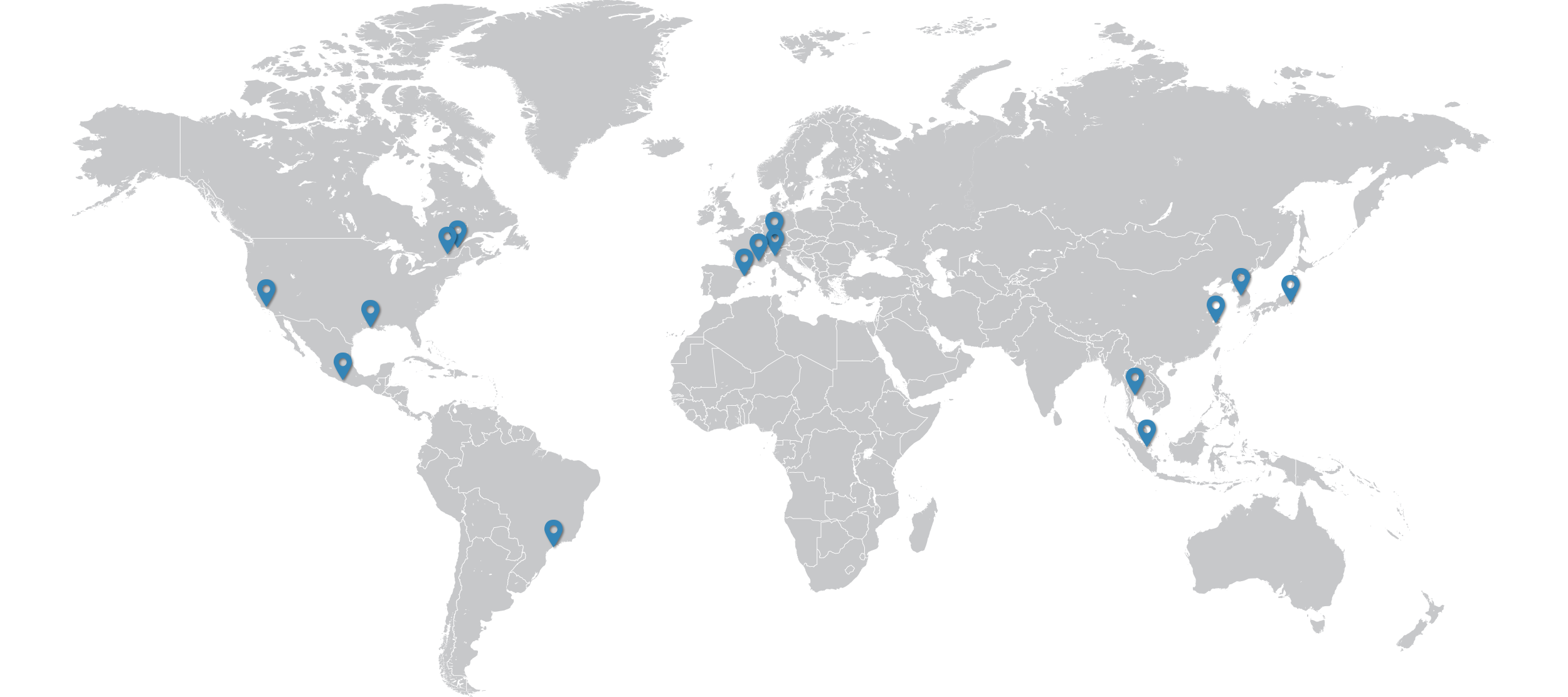 Nossos escritórios ao redor do mundo