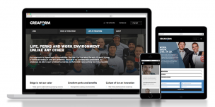 Creaform new career website
