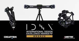 Creaform wins bronze at Industrial Design Excellence Award 2017 by the Industrial Design Society of America