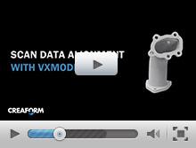 Scan data alignment with VXmodel
